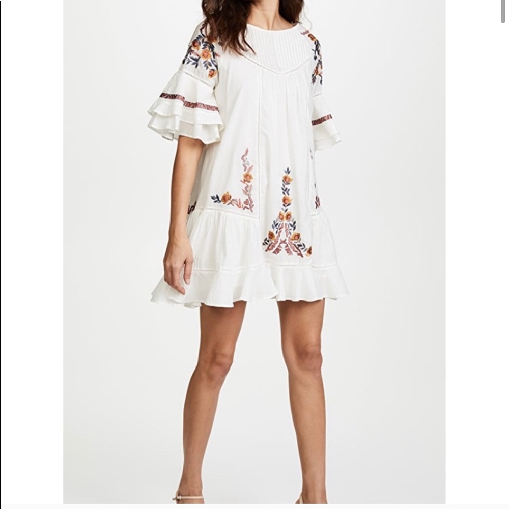 Free People Pavlo Mini Embroidered Dress